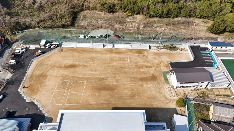 福山市立戸手小学校外構整備工事の画像