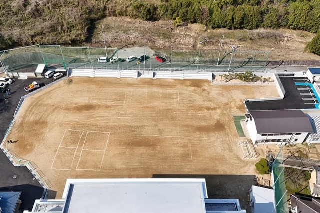 福山市立戸手小学校外構整備工事の画像