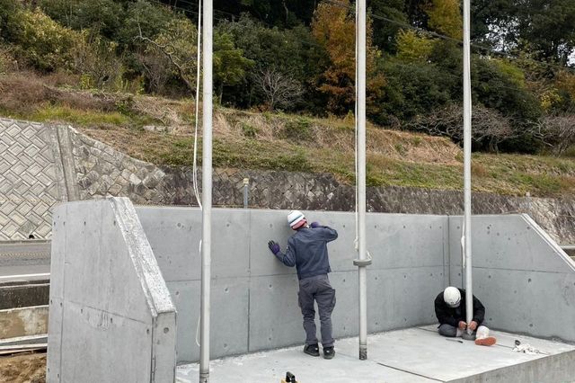福山市立戸手小学校外構整備工事の画像01