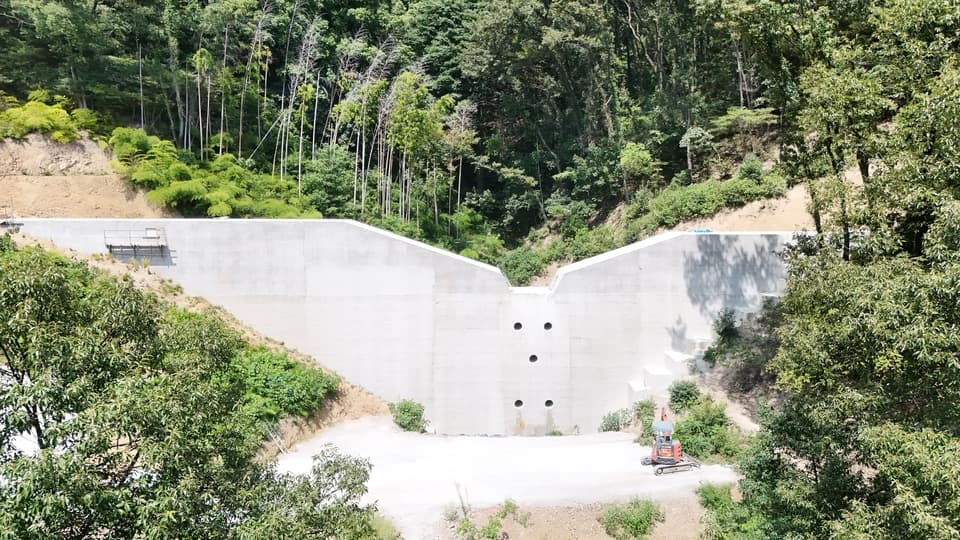 丹屋奥谷西川通常砂防工事の画像