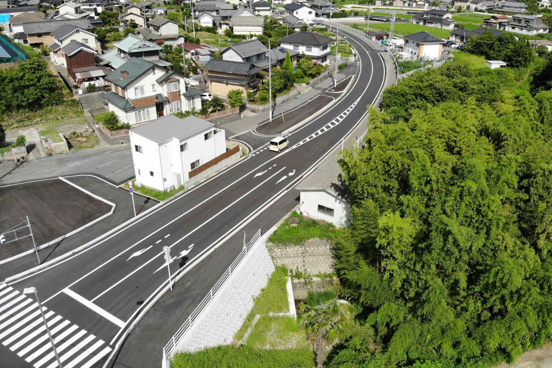 舗装工事作業風景の背景画像